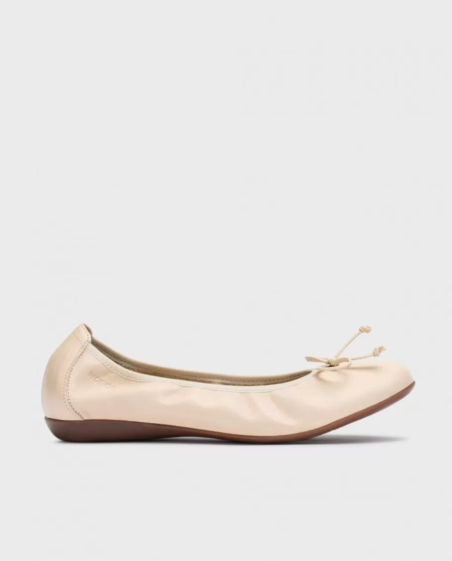 Wonders Flat Shoes<Beige Bo Ballet Flat