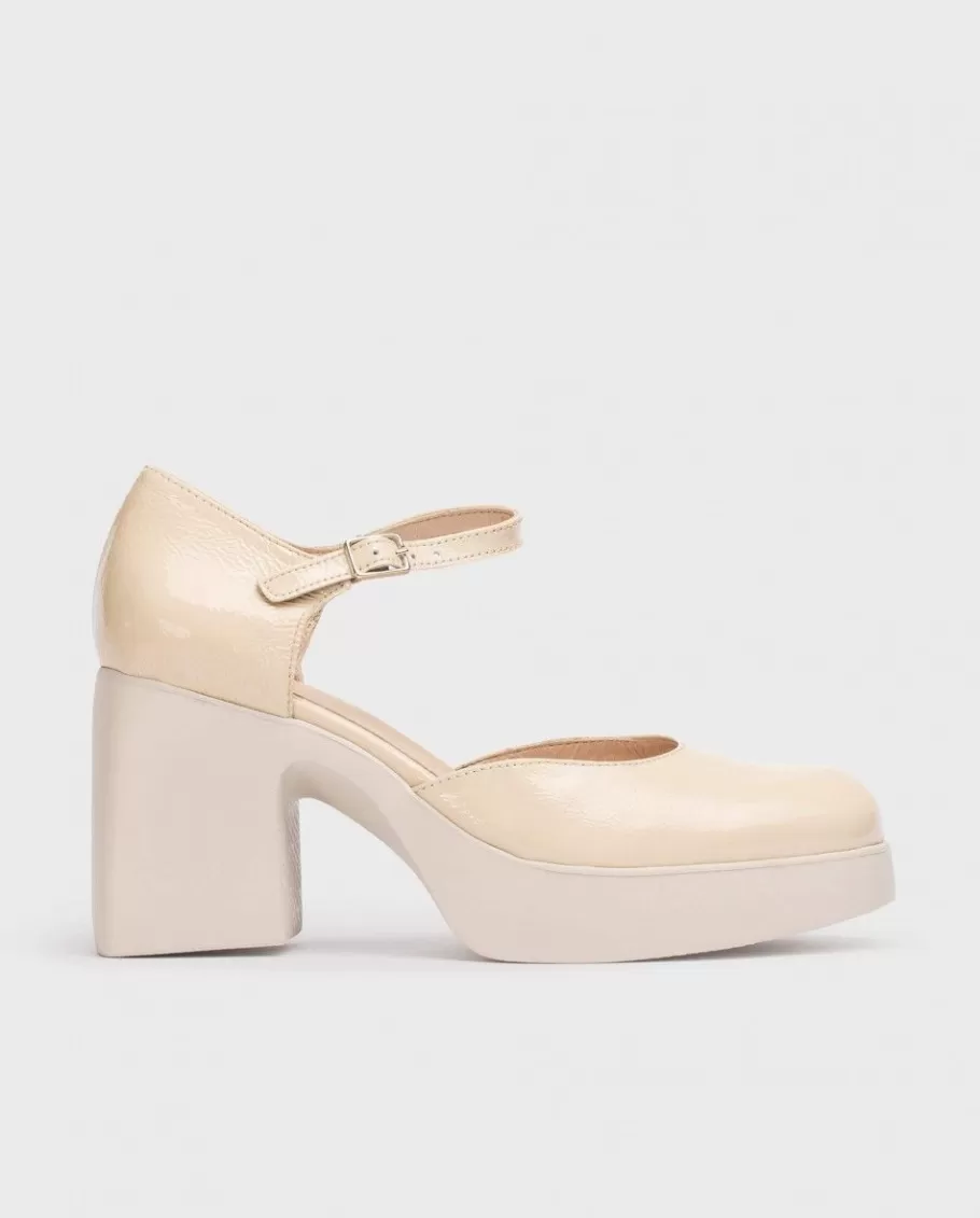 Wonders Heels<Beige Lala Mary Jane