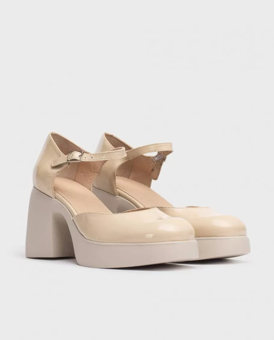 Wonders Heels<Beige Lala Mary Jane