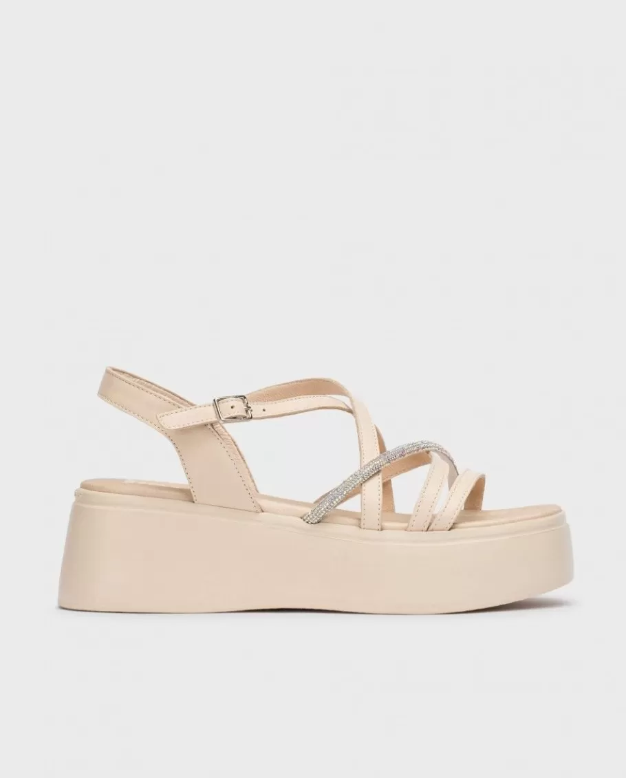 Wonders Sandals<Beige Martina Platform Sandals