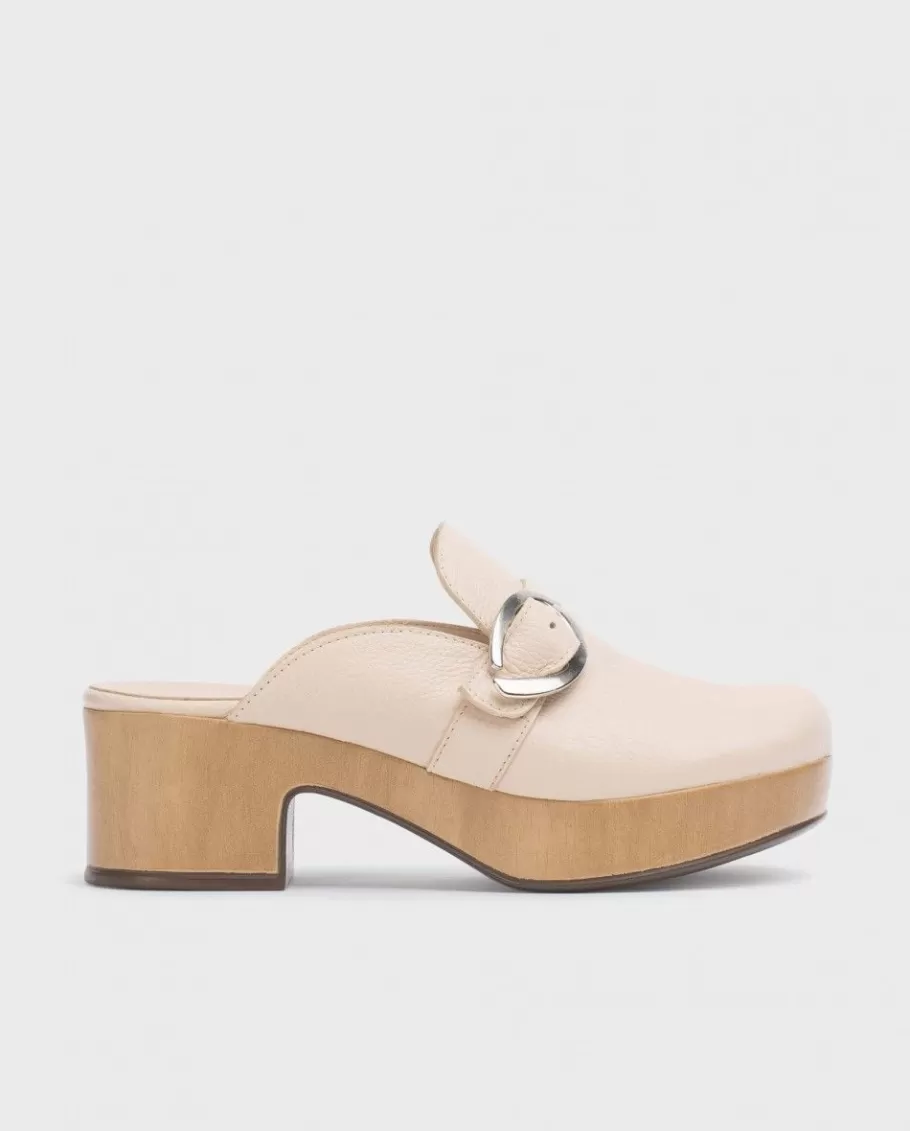 Wonders Platforms<Beige Slow Clog