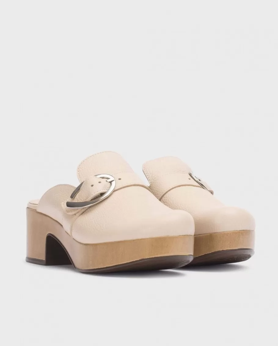 Wonders Platforms<Beige Slow Clog