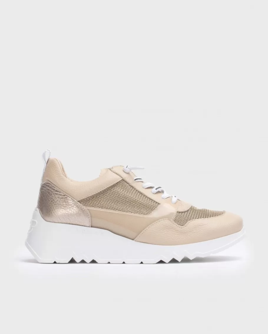 Wonders Sneakers<Beige Suki Sneaker