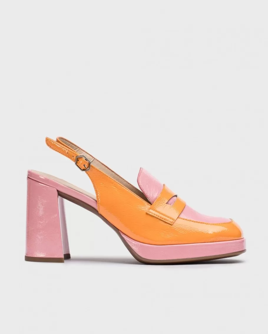 Wonders Heels<Bicolor Amelia Moccasin