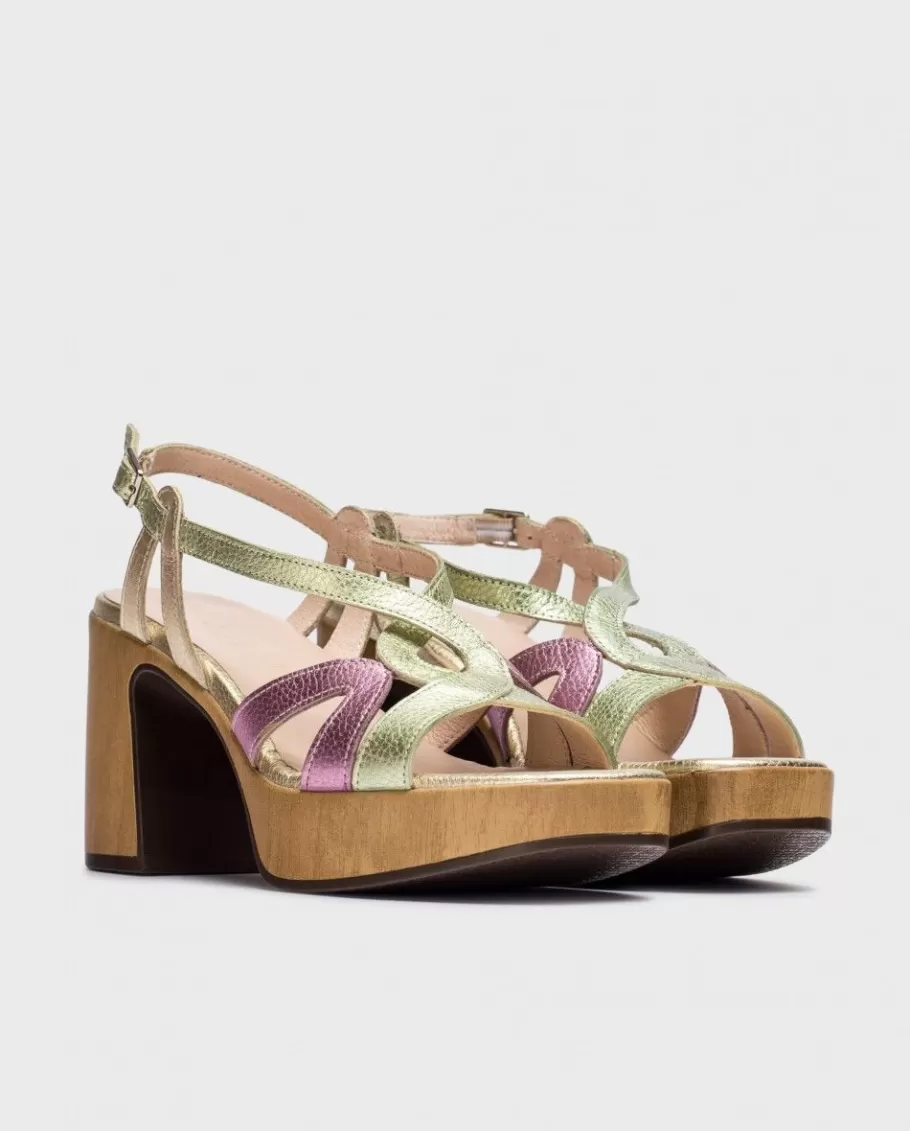 Wonders Heels<Bicolor Violeta Sandals