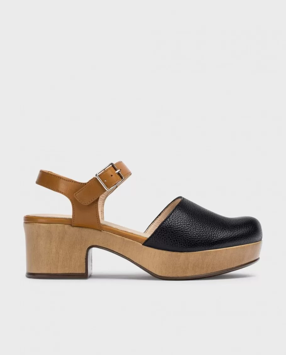 Wonders Platforms<Black Amsterdam Clog