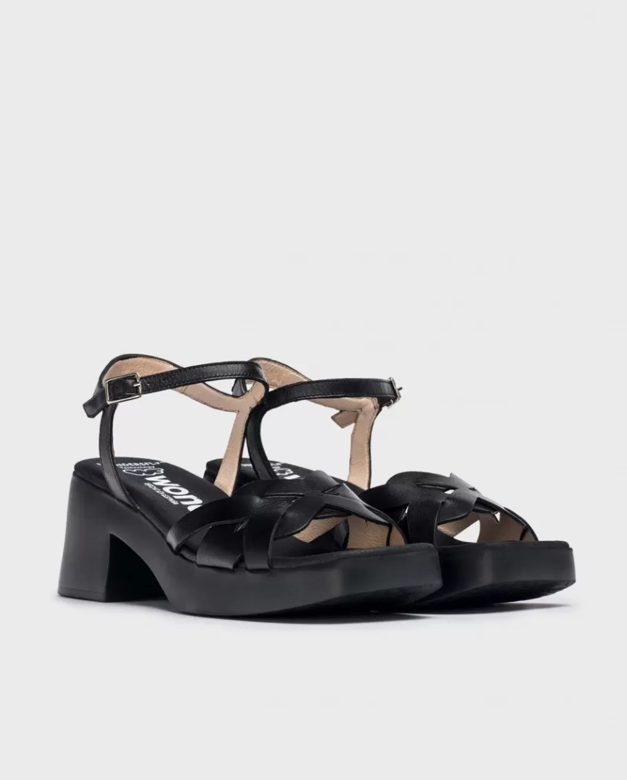 Wonders Heels<Black Catalina Sandals