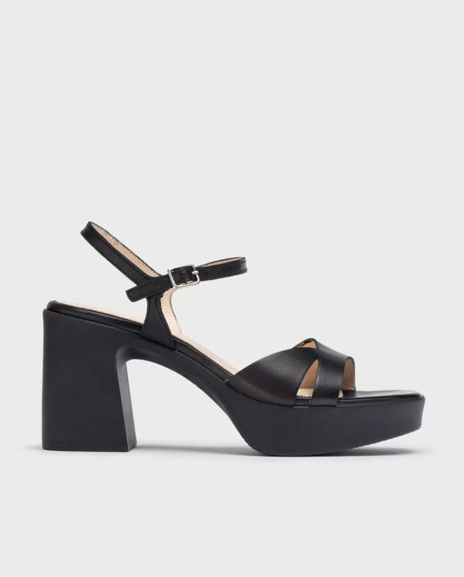 Wonders Heels<Black Isabel Heeled Sandals