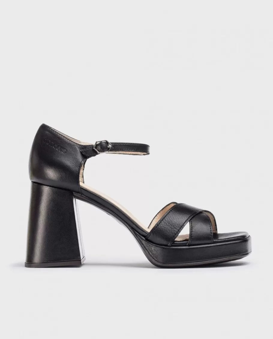 Wonders Heels<Black Julia Sandal