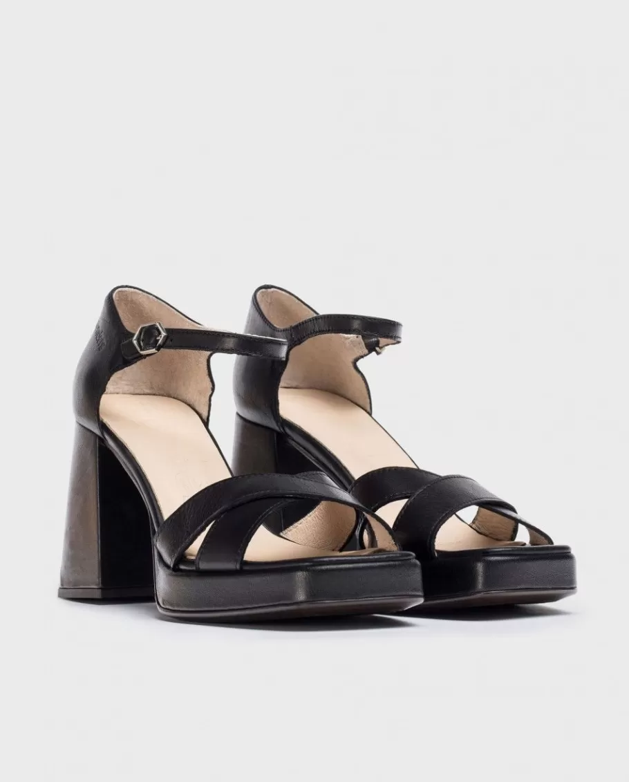 Wonders Heels<Black Julia Sandal