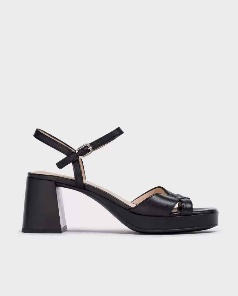 Wonders Heels<Black Lola Heeled Sandals