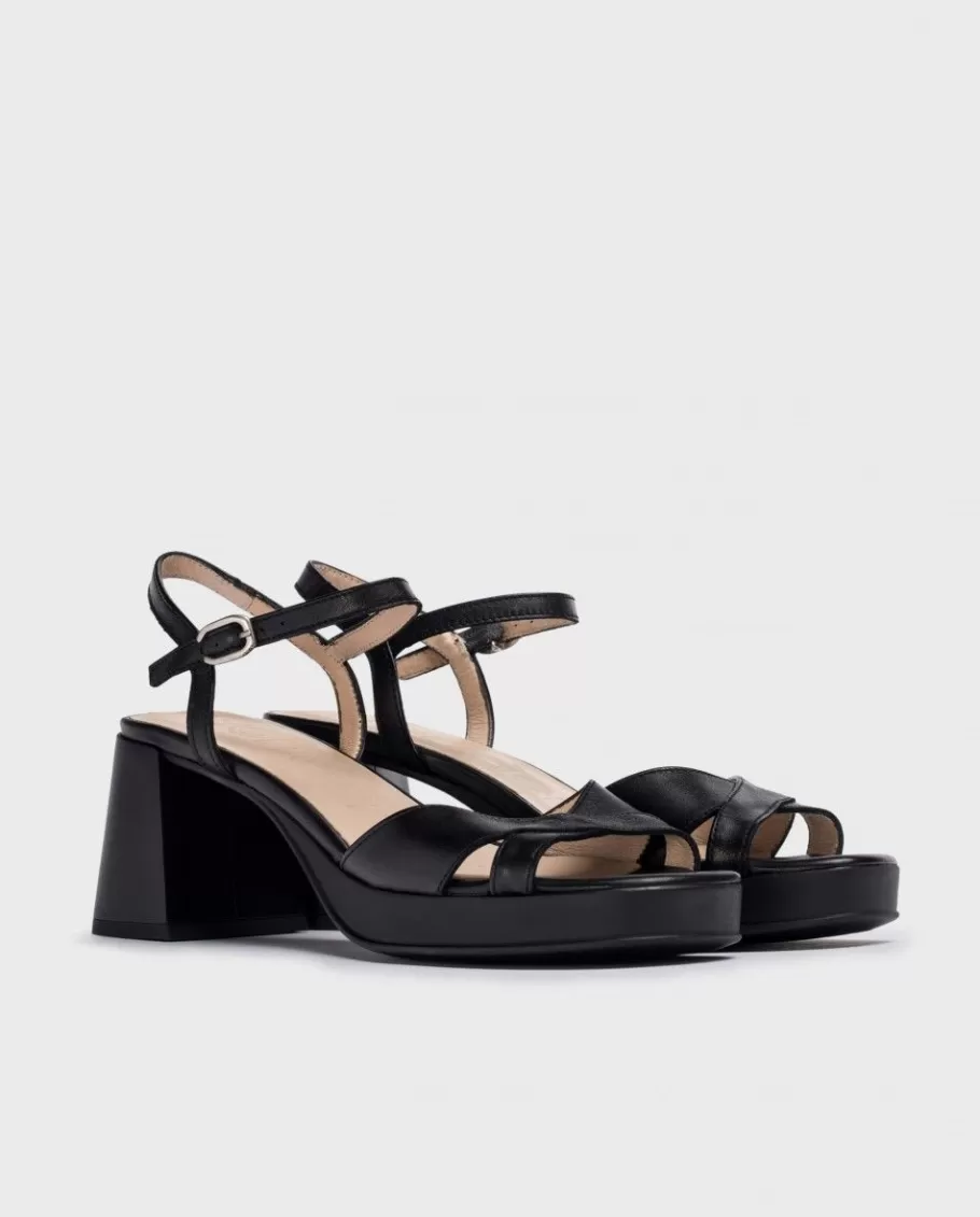 Wonders Heels<Black Lola Heeled Sandals