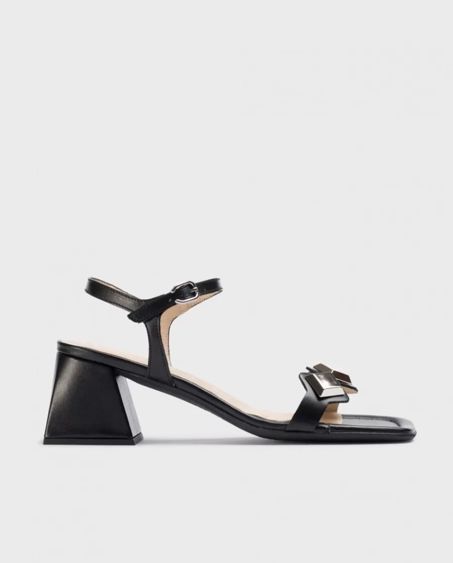 Wonders Heels<Black Marie Heeled Sandals