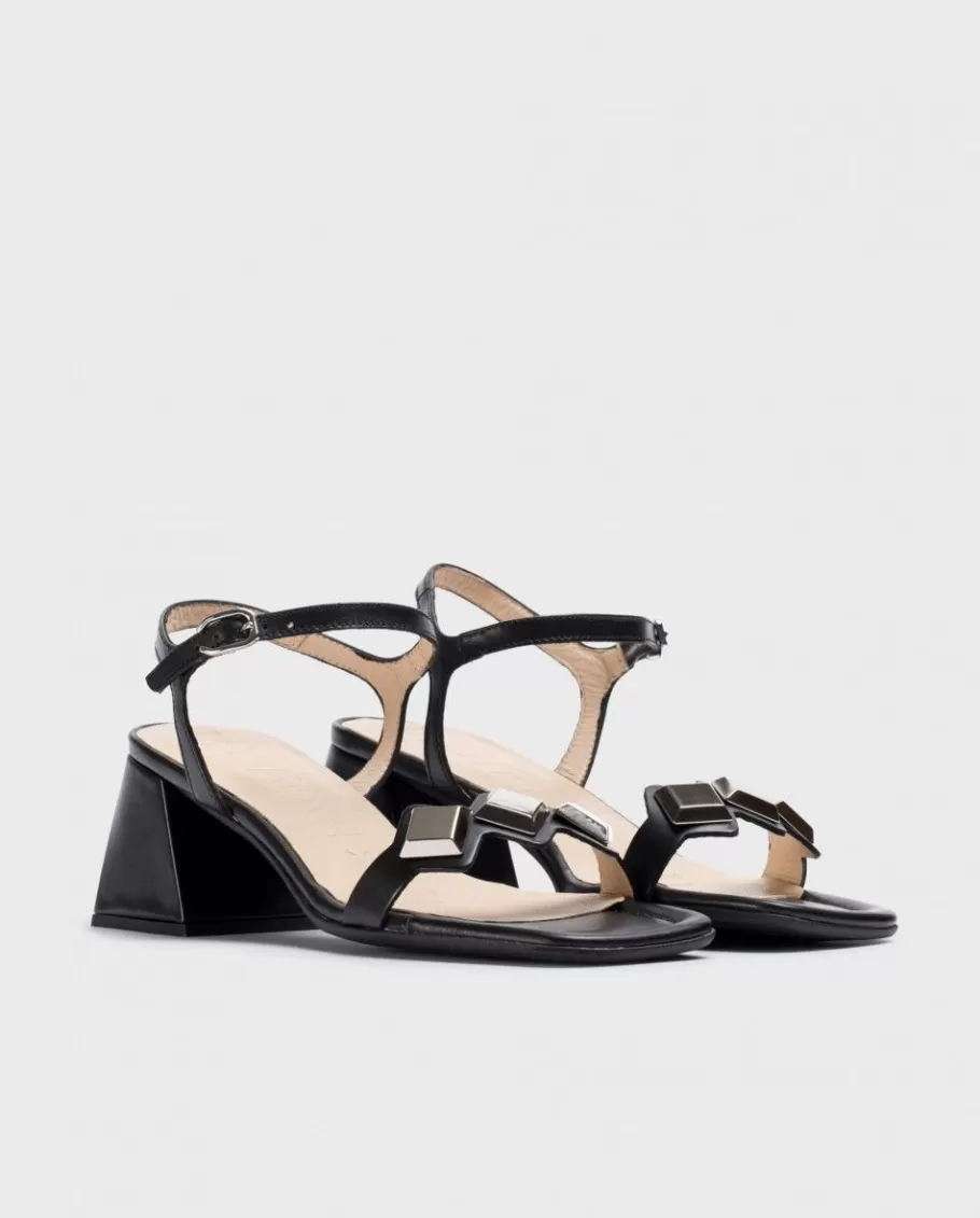 Wonders Heels<Black Marie Heeled Sandals