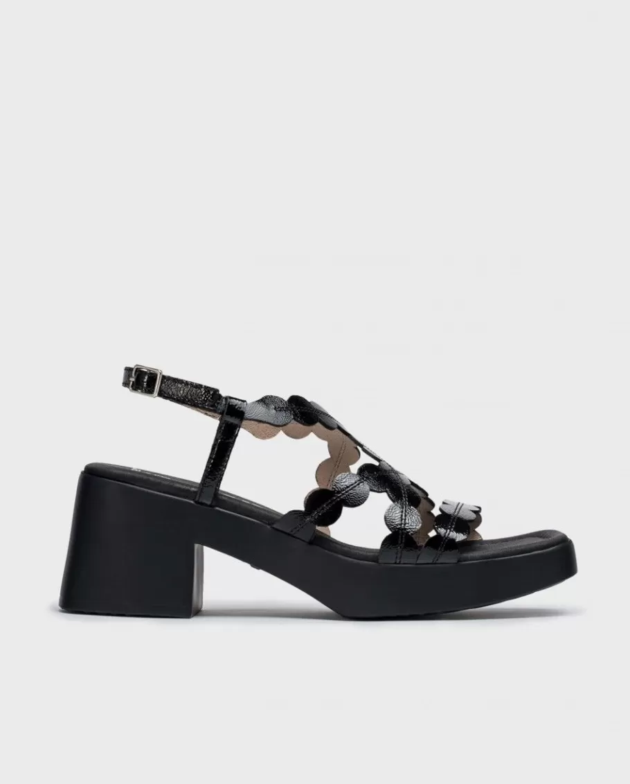 Wonders Heels<Black Neus Heeled Sandals