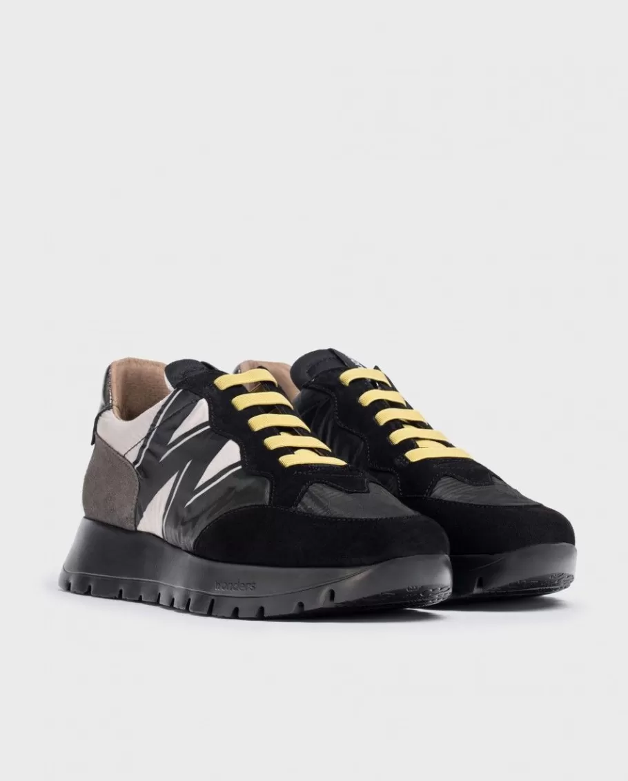 Wonders Sneakers<Black Odisei Sneaker