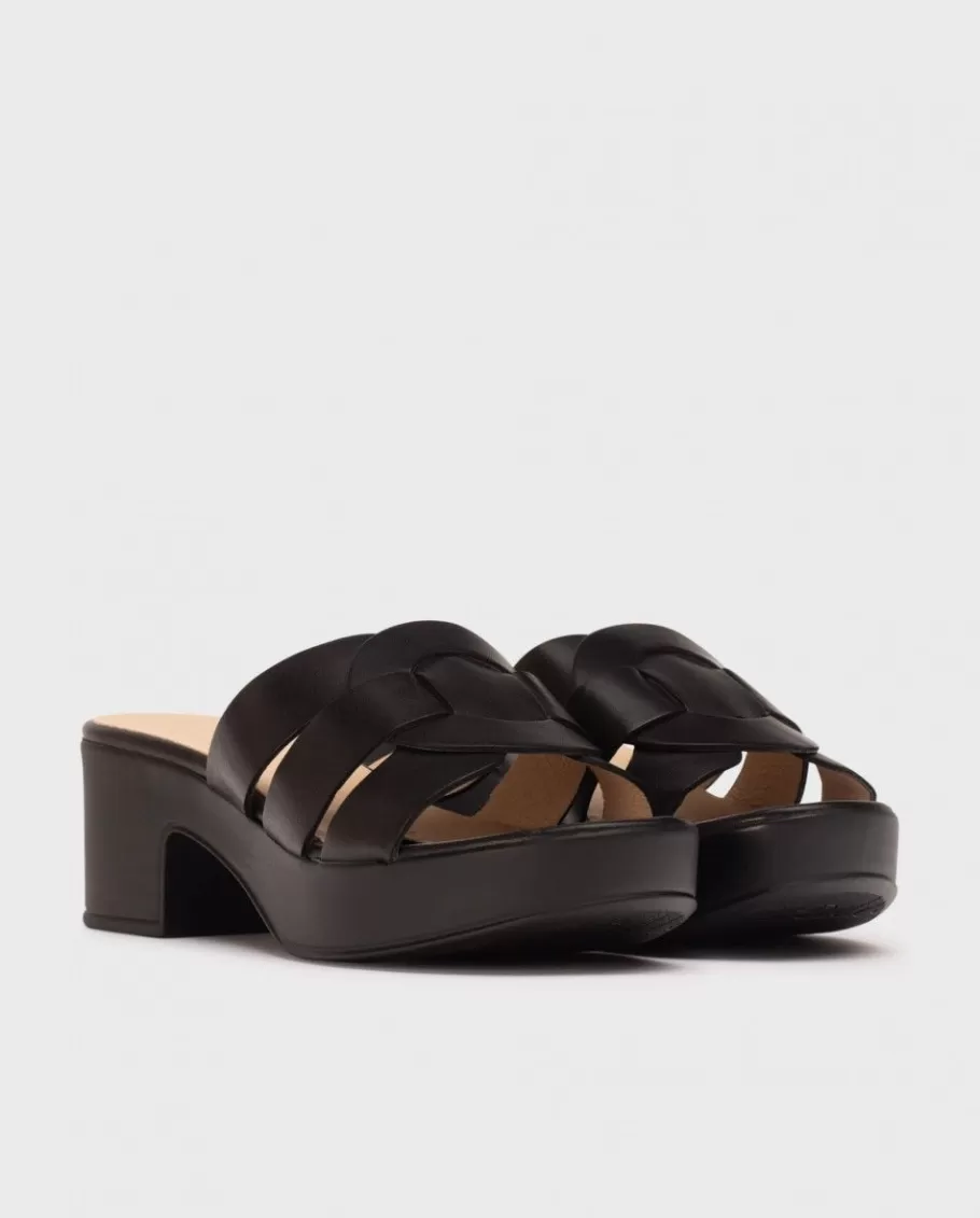 Wonders Sandals<Black Santander Sandals