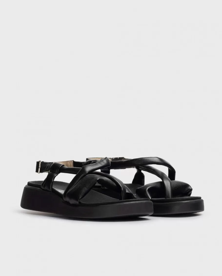 Wonders Sandals<Black Tube Sandal