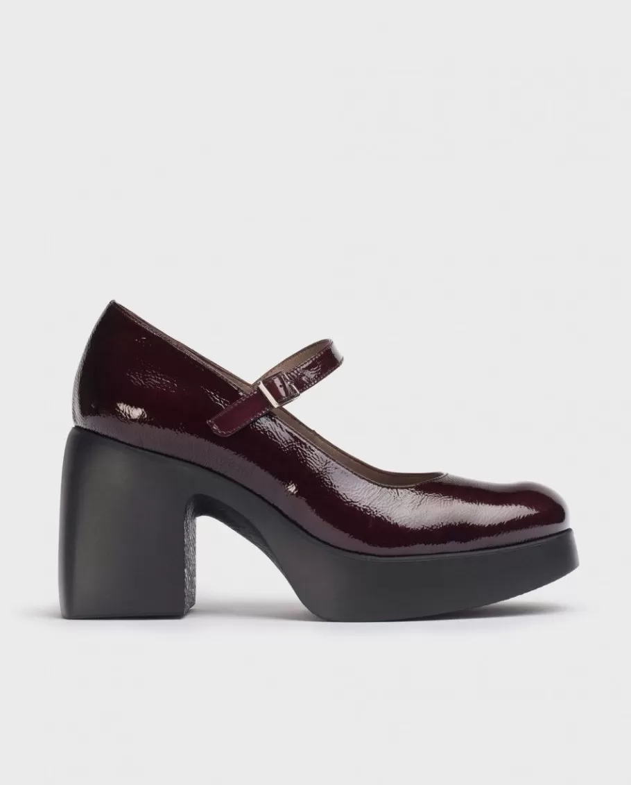 Wonders Heels<Burgundy Lala Mary Jane