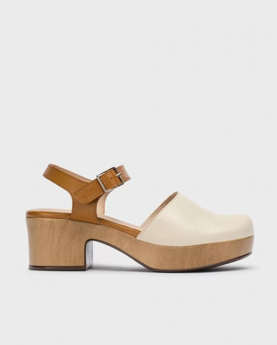 Wonders Platforms<Cream Amsterdam Clog