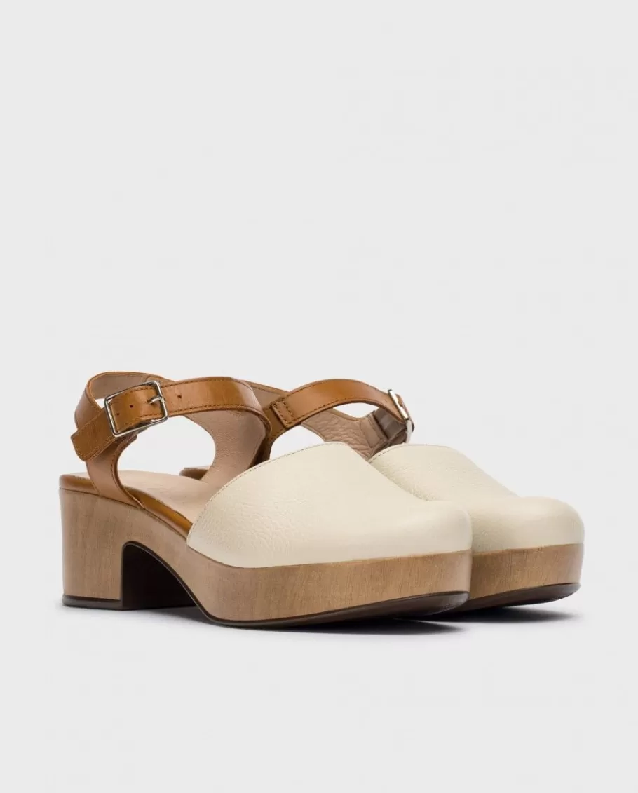 Wonders Platforms<Cream Amsterdam Clog