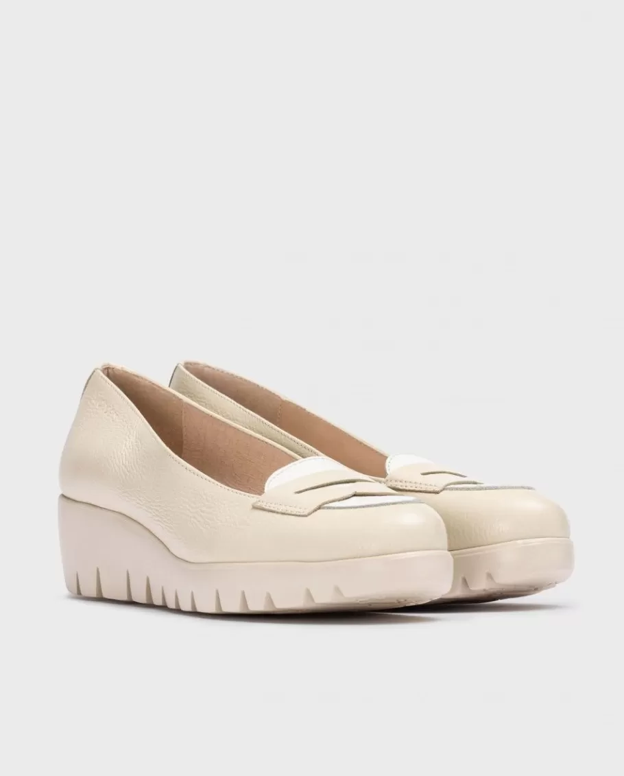 Wonders Wedges<Cream Moccasin