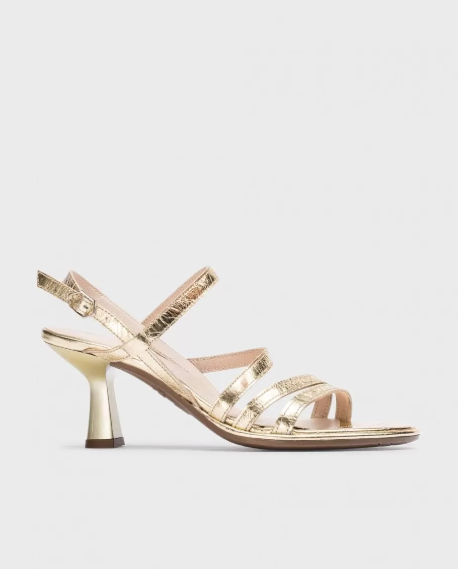 Wonders Heels<Gold Nora Heeled Sandals