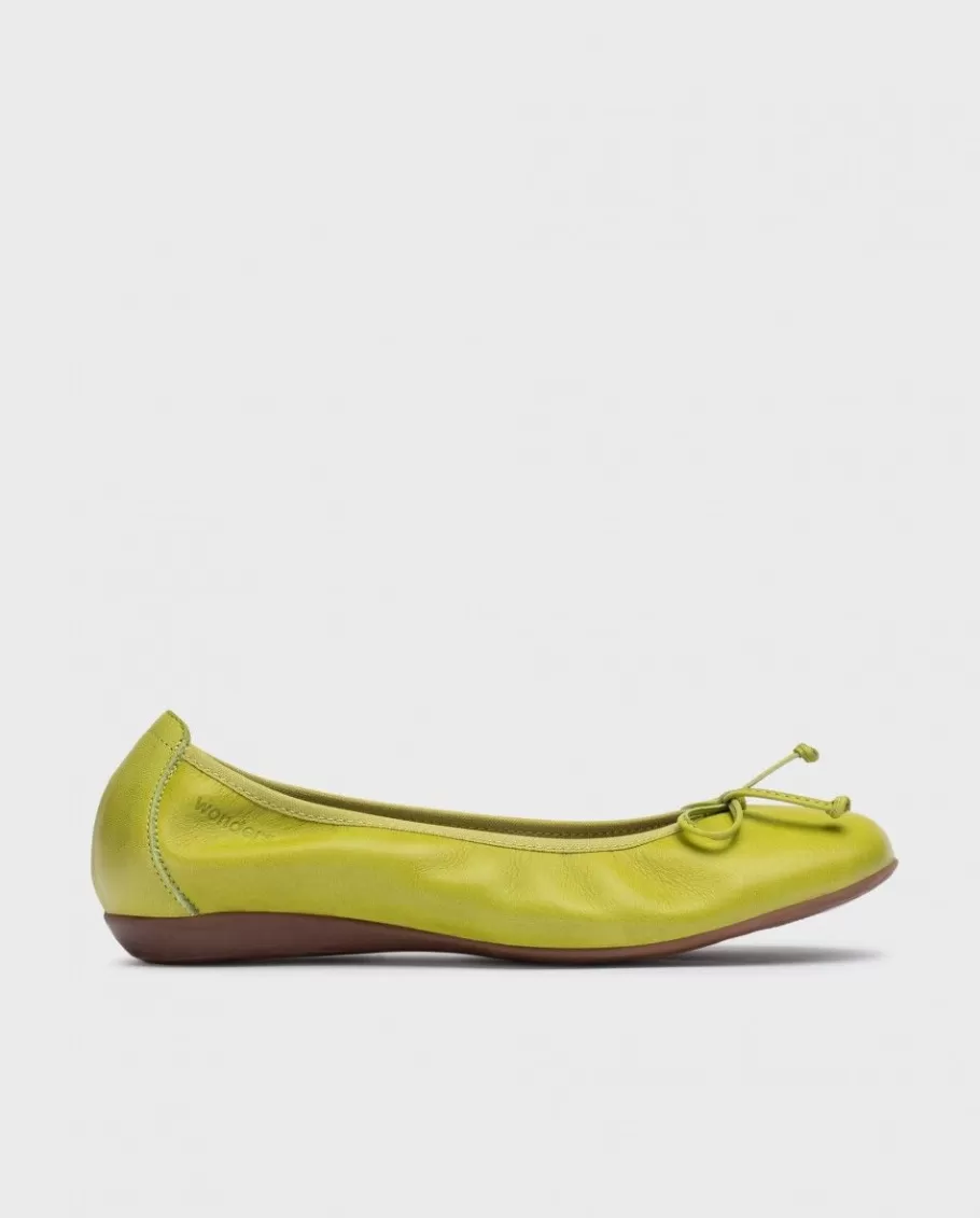 Wonders Flat Shoes<Green Bo Ballet Flat