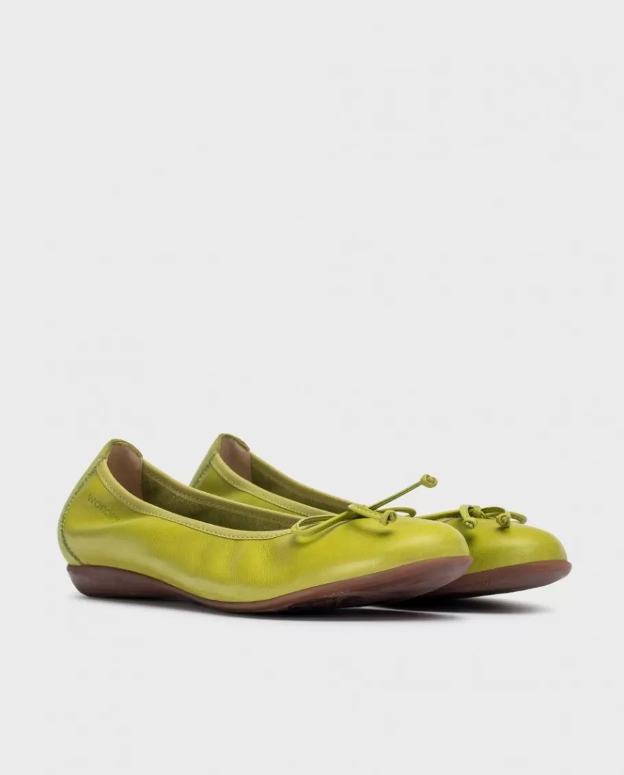 Wonders Flat Shoes<Green Bo Ballet Flat