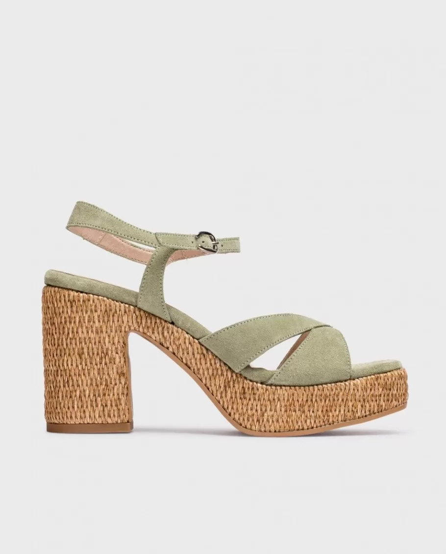 Wonders Heels<Green Giorgia Sandals