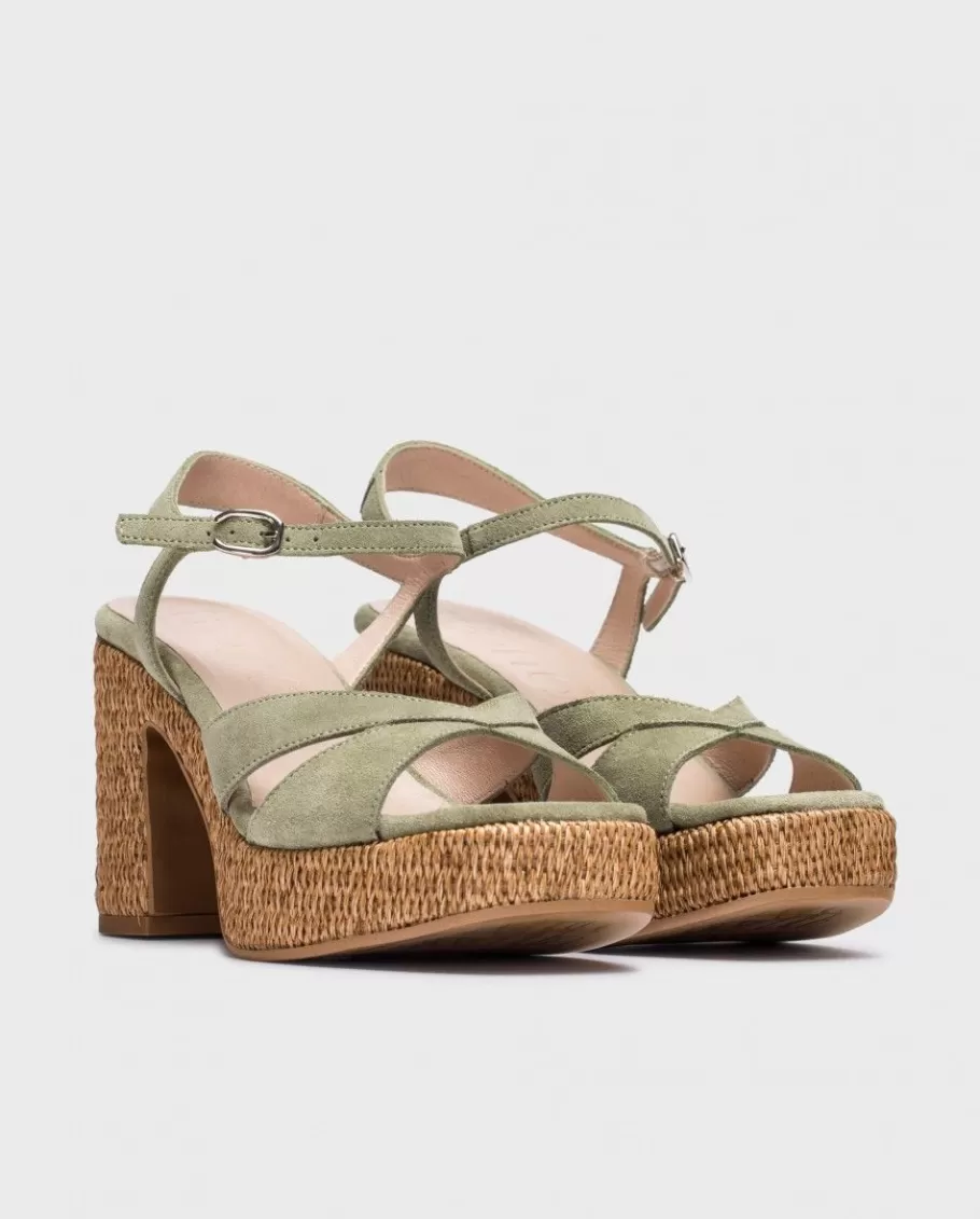 Wonders Heels<Green Giorgia Sandals