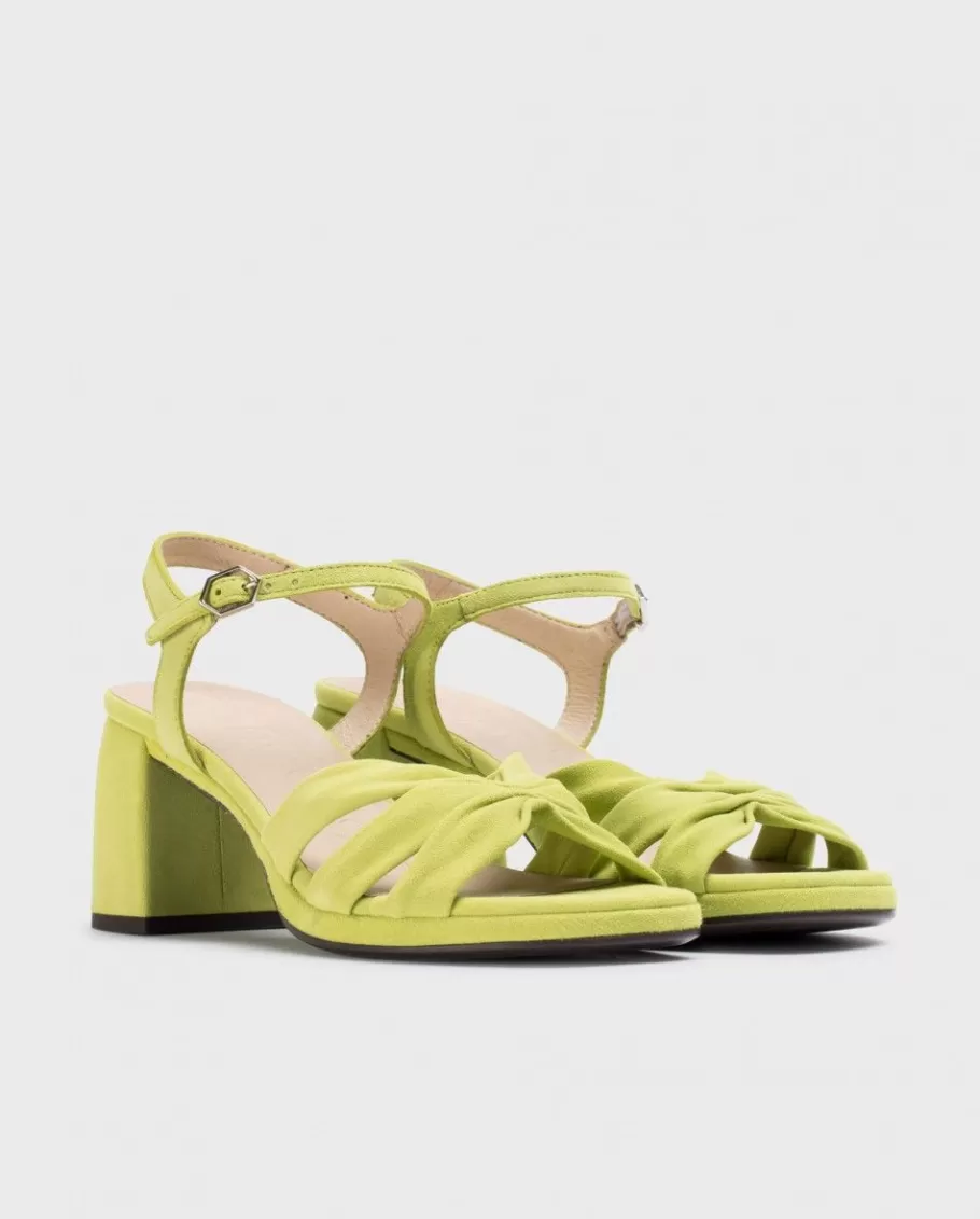 Wonders Heels<Green Gisela Heeled Sandals