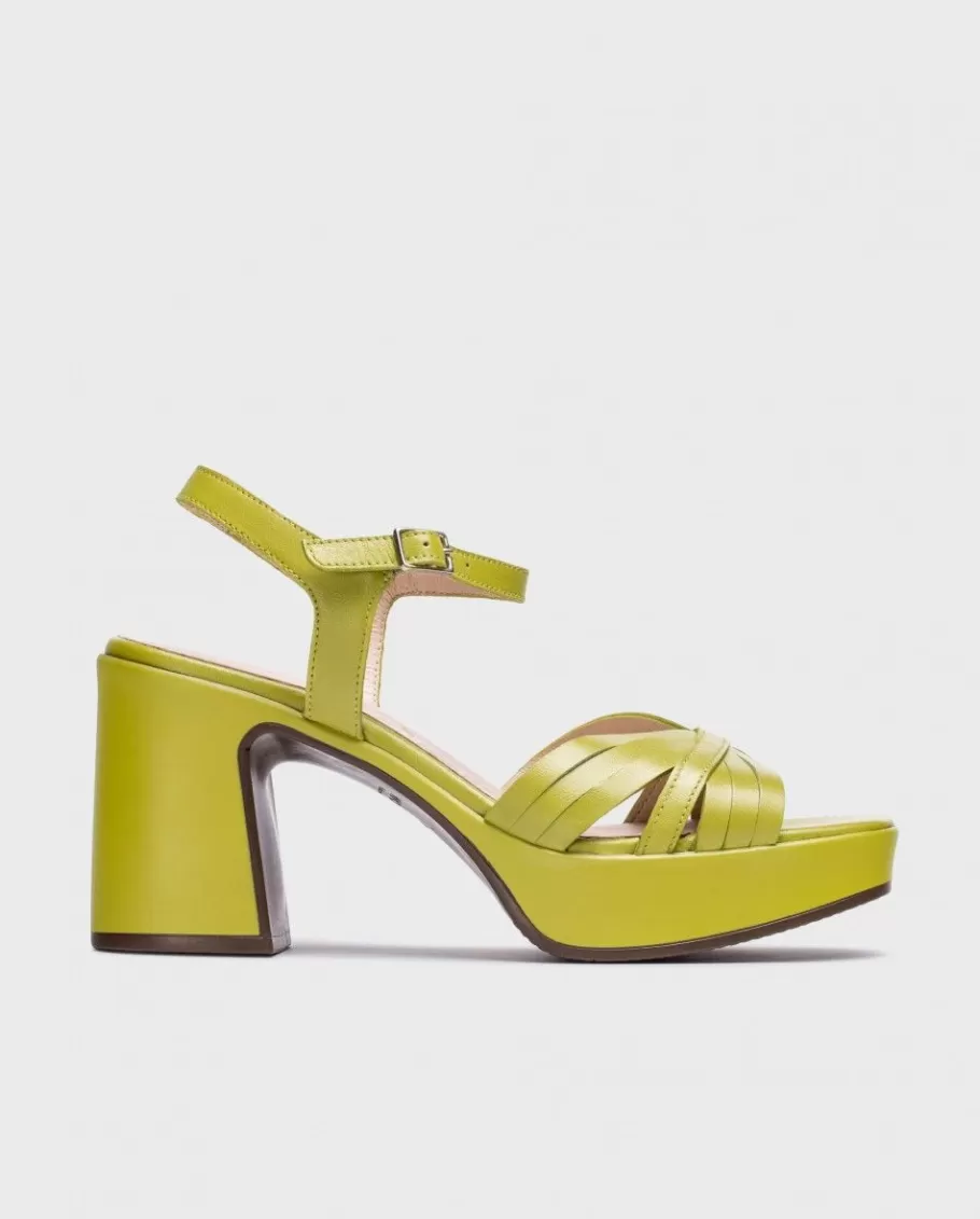 Wonders Heels<Green Marisol Sandals