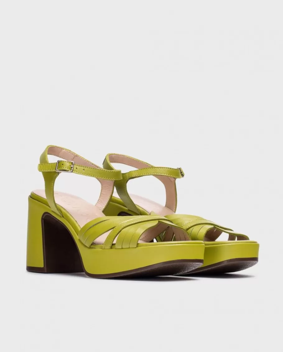 Wonders Heels<Green Marisol Sandals