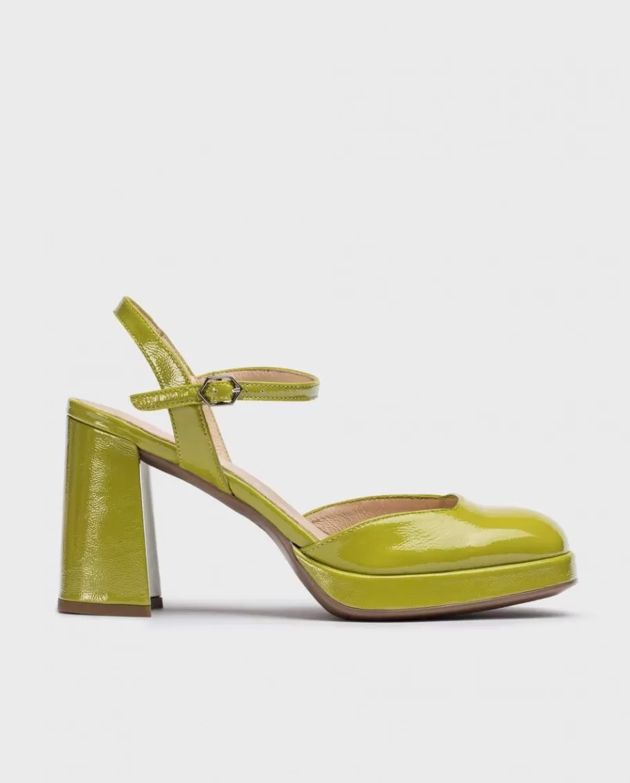 Wonders Heels<Green Selena Platform