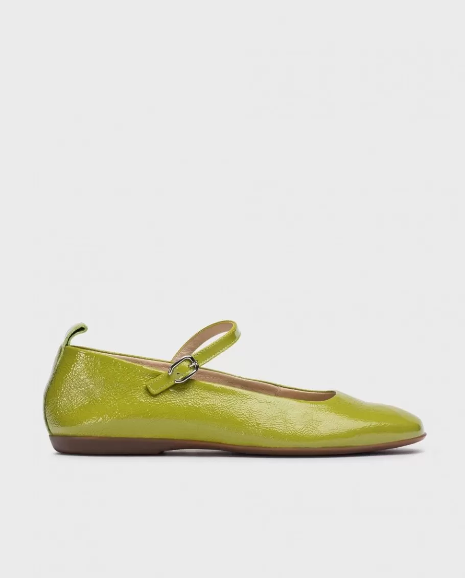 Wonders Flat Shoes<Green Seoul Ballerina