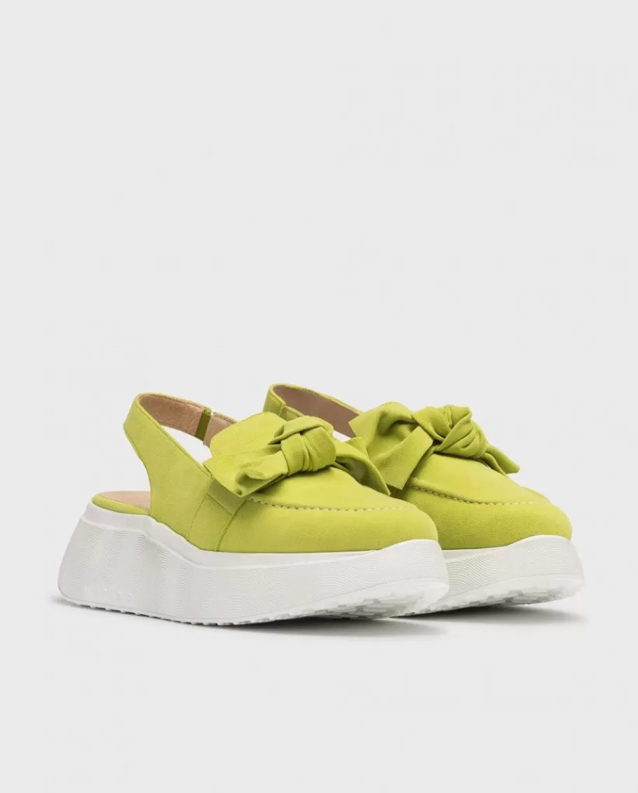 Wonders Platforms<Green Tokio Moccasin