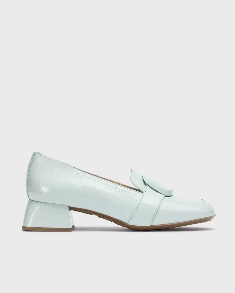 Wonders Heels<Light Blue Elein Mocassin