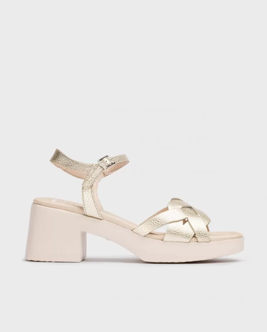 Wonders Heels<Metallic Catalina Sandals