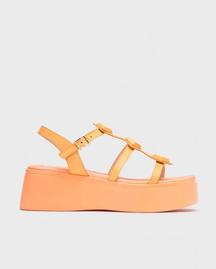 Wonders Sandals<Orange Carolina Platform Sandals