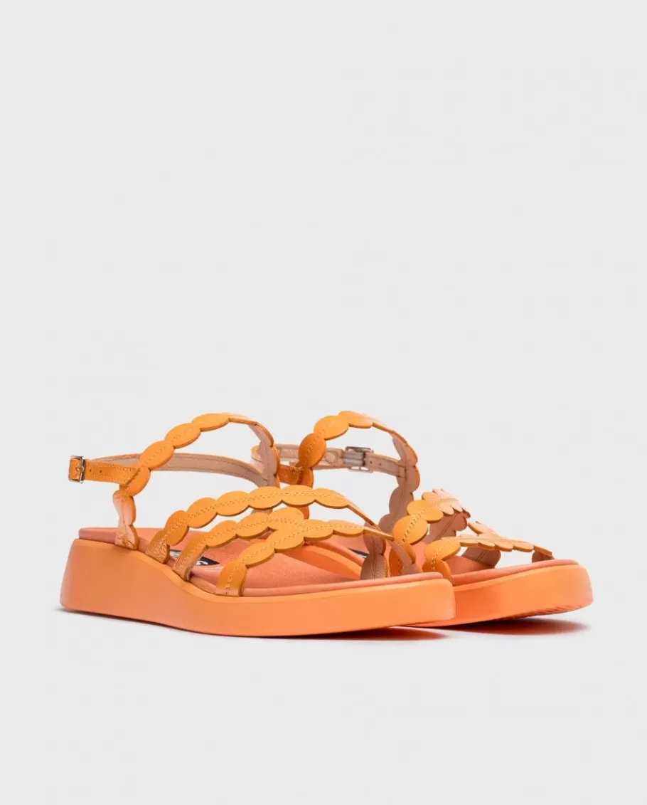 Wonders Flat Shoes<Orange Motril Sandals