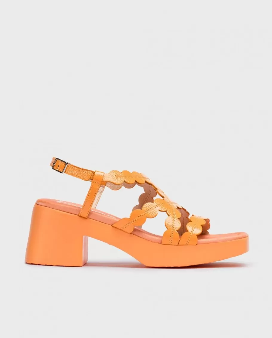 Wonders Sandals<Orange Neus Heeled Sandals