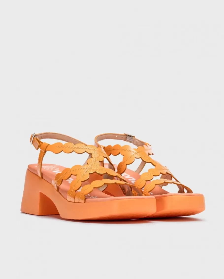 Wonders Sandals<Orange Neus Heeled Sandals