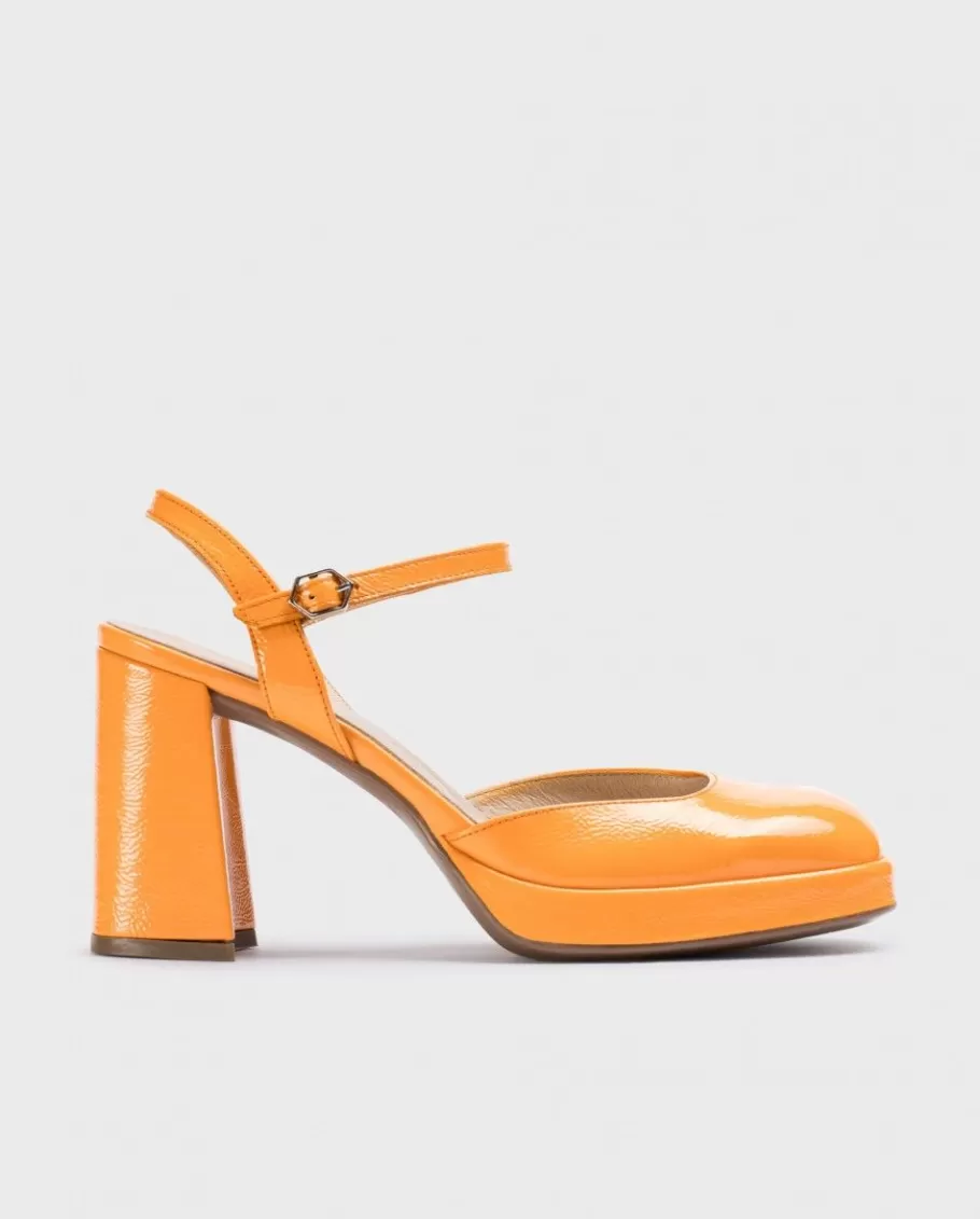 Wonders Heels<Orange Selena Platform