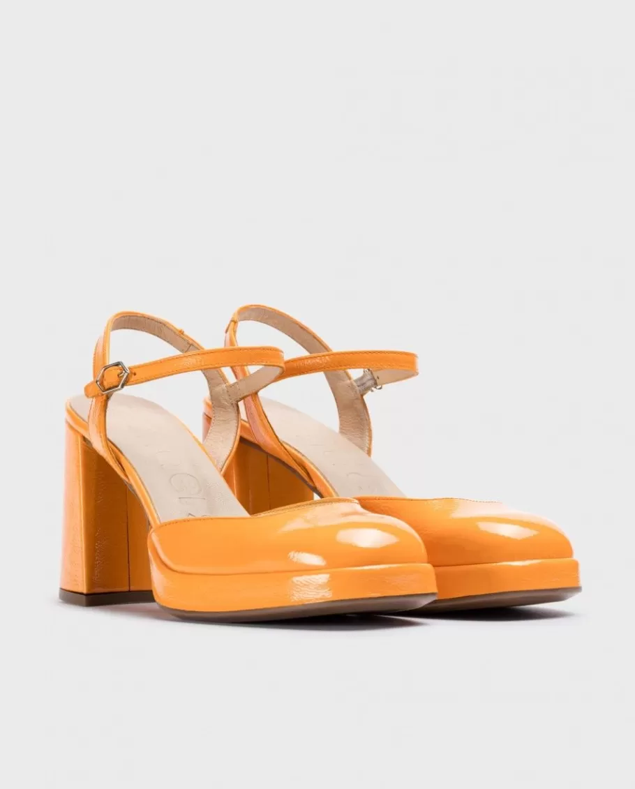 Wonders Heels<Orange Selena Platform