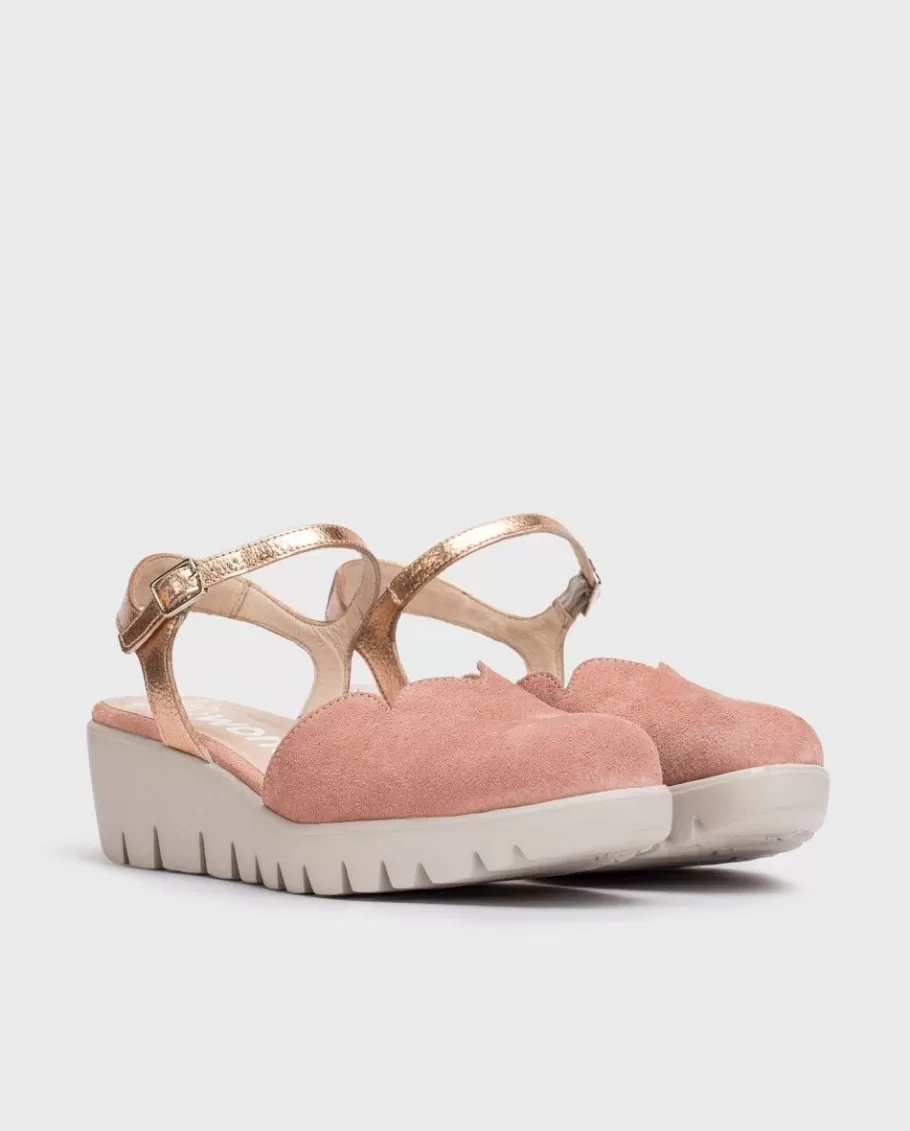 Wonders Wedges<Pink Caravaca Sandal