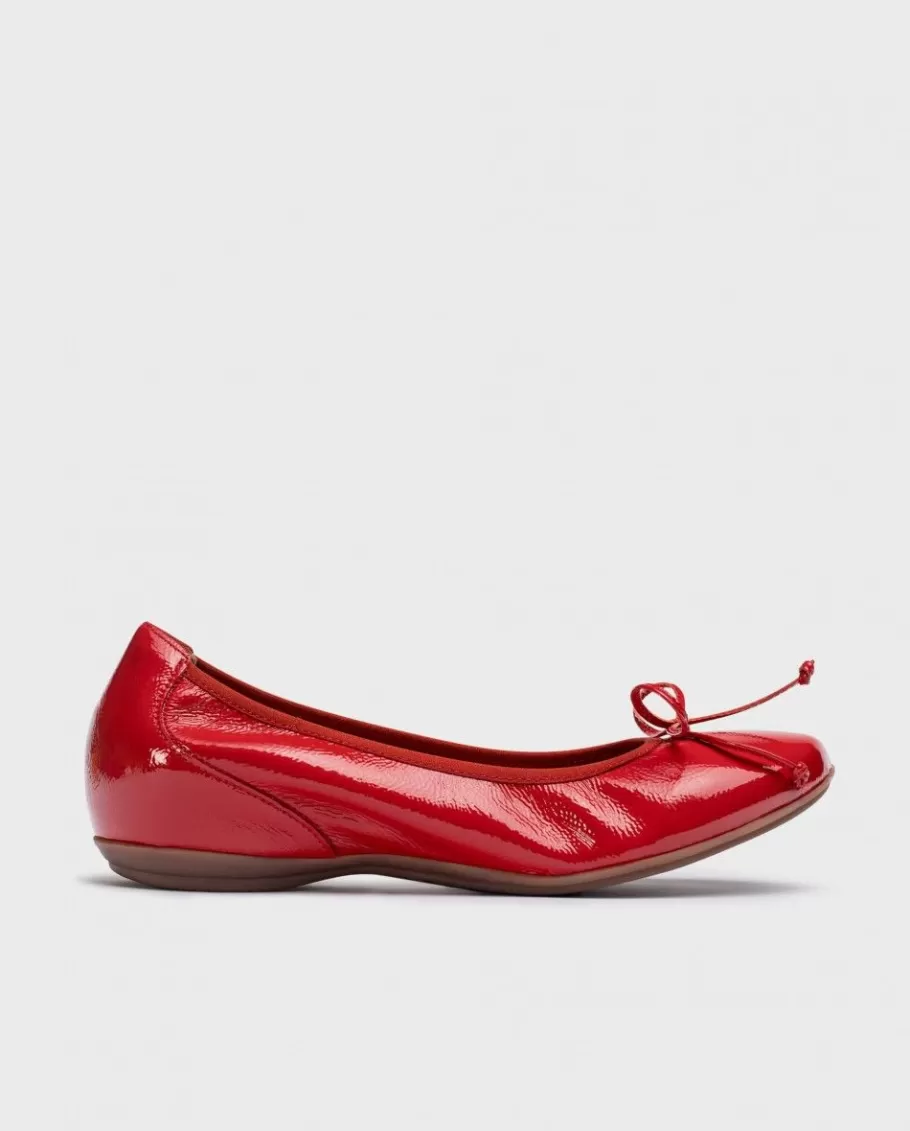 Wonders Flat Shoes<Red Atenas Ballerina