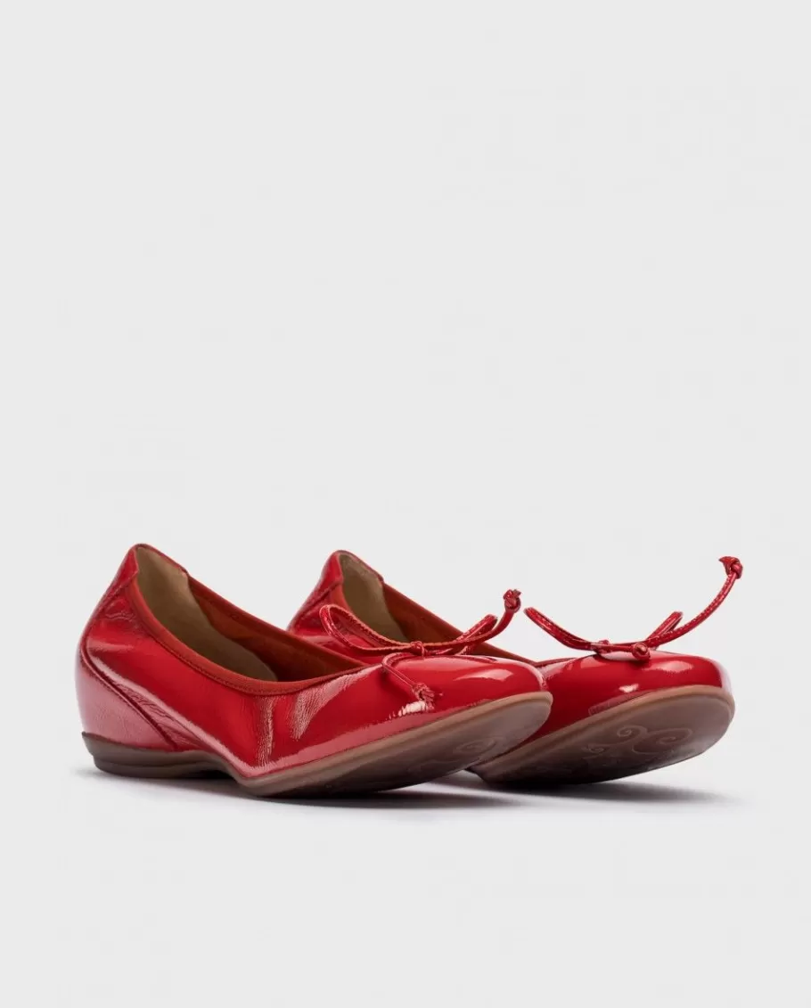 Wonders Flat Shoes<Red Atenas Ballerina