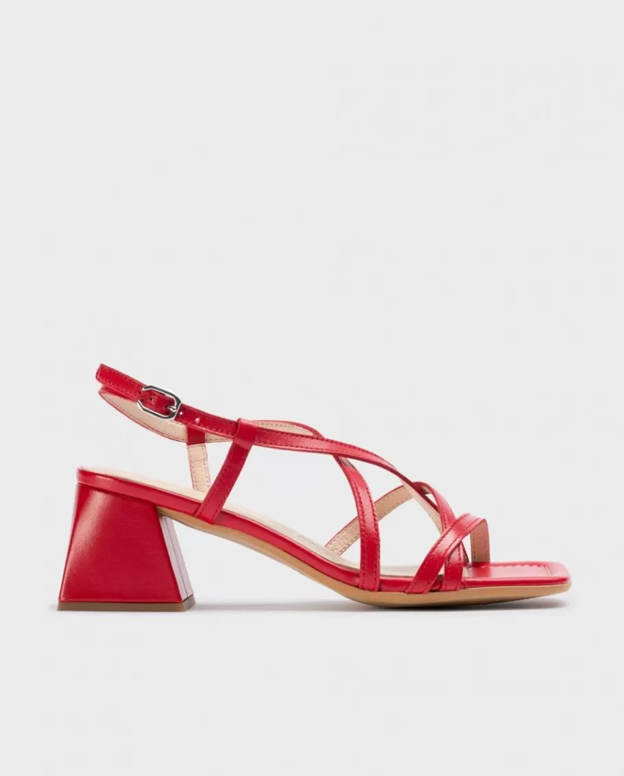 Wonders Heels<Red Sofia Heeled Sandals