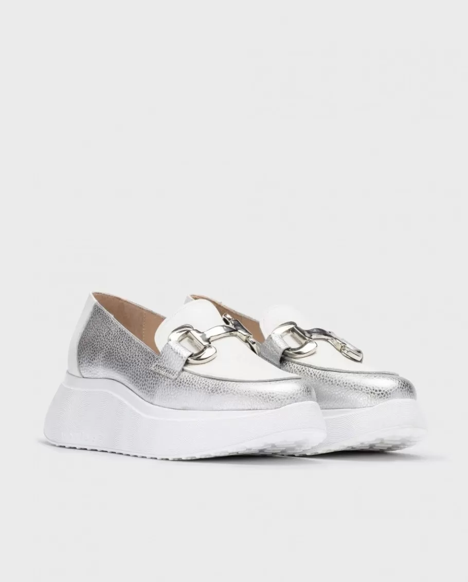 Wonders Platforms<Silver Montreal Moccasin